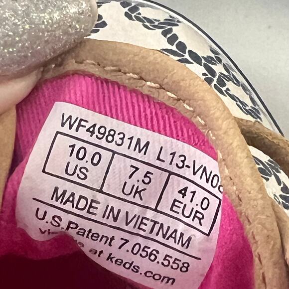 KEDS Woman's 'Champion Knot' Print Canvas Sneakers 10 Nautical Beach Sailing - Picture 8 of 8